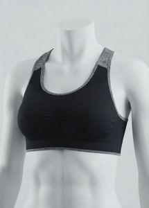 Comfortable Grey and black Sports Bra