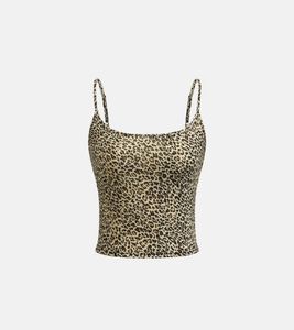 Leopard Print Spaghetti Strap Top