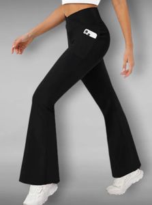 Flared Yoga Pants with Pocket