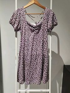 XL - Leopard Print Mini Dress