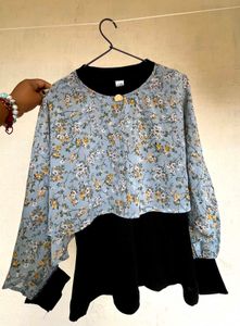 A floral printed beautiful multicoloured top