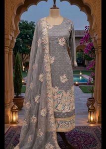 Complete Suit With Colours Ful Dupatta