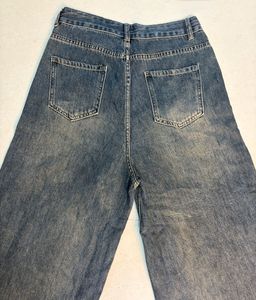 Wide Leg Denim Jeans