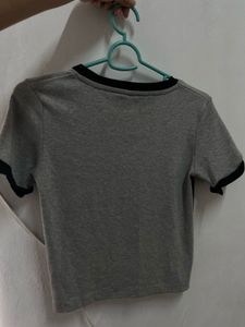 Grey &amp; Black Graphic T-Shirt