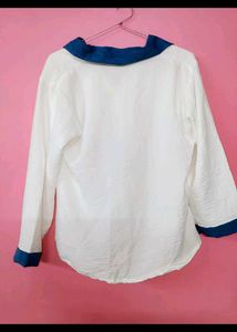Classic White Collared Top