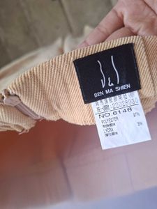 Women's Beige Wide-Leg Trousers