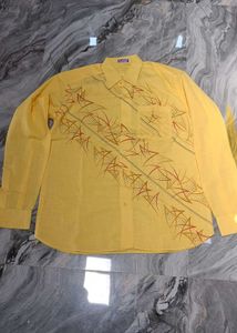 Yellow Patterned Shirt