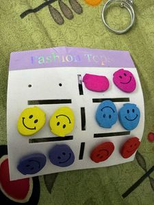Cute Smile Face &amp; Charm Bracelet Jewelry Set