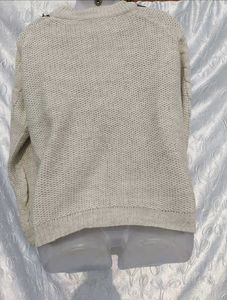 Lace Trim Knit Sweater