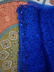 Dark Blue Sequence Saree