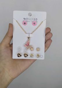 Butterfly Necklace & Earring Set
