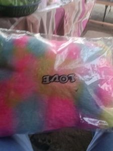 Multicolor Heart Shape Soft Plush Cushion