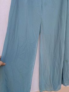 Flowy Teal Palazzo Pants
