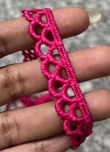 Pink Colour Lace