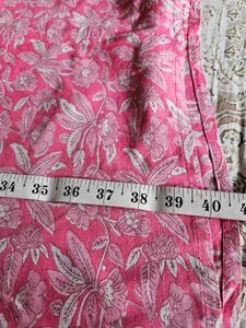 Rose pink full cotton suit set