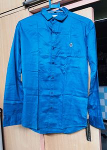 250 each Men's Solid Blue Full Sleeve Shirt