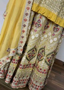 Elegant Yellow Lehenga Choli with Dupatta