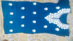 Elegant Teal Embroidered Kurta Set