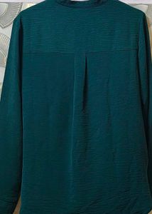 Elegant Green Long Sleeve Top