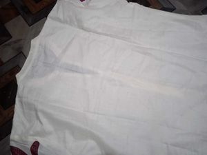Elegant Cream Kurta Set with Elephant Print