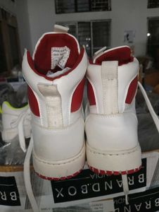 White High Top Sneakers Size 7 Only