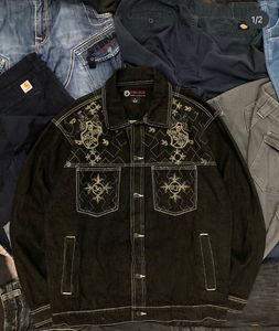 Raw blue OG Embroidered Denim Jacket