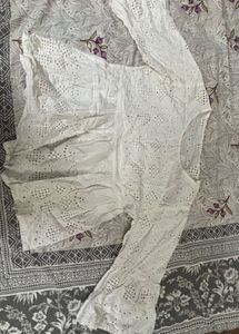 Chic White Eyelet Top
