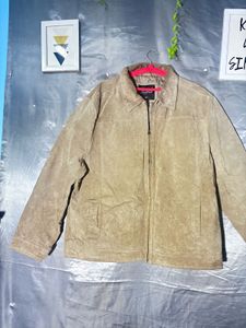 Men's Tan Suede  leather Jacket