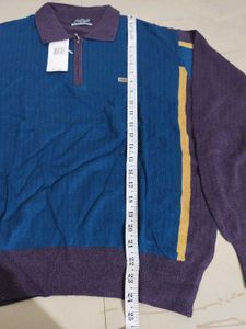 Men's Colorblock Quarter-Zip Sweater
