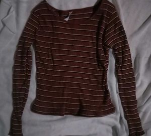 Striped Long Sleeve Top