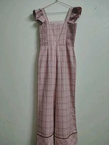 Chic Plaid Wide-Leg Jumpsuit
