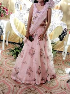 Organza Lehnga Choli Dupatta Full Set