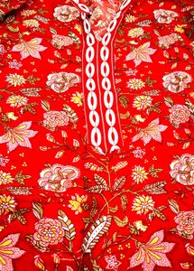 Vibrant Floral Print Kurta