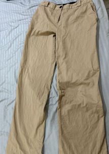 Tommy Hilfiger Beige Straight Leg Trousers