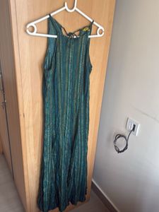 Green Striped Maxi Dress