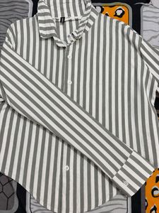 Striped Button-Up Shirt