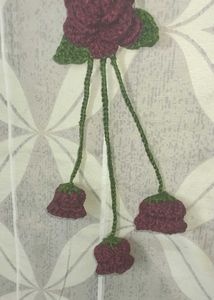 beautiful crochet rose🌹 clip💗📎 ✨