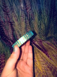 Handmade Ribbonwork on glass bangle