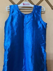 Blue Silk Kurta