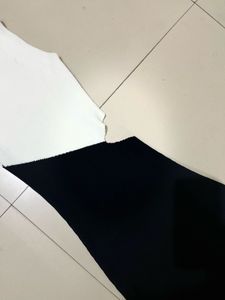 Two-Tone Cutout Dress