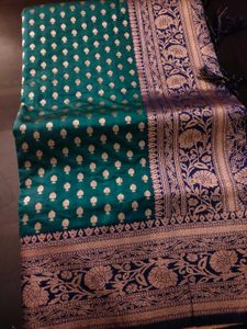 NewTeal green banarasi Silk Saree