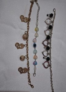 3 Charming Bracelets Set