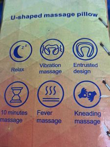 U-shaped massage pillow