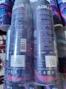 Pack of 4 Aqua Red Fresh &amp; Cool Talcum Powder