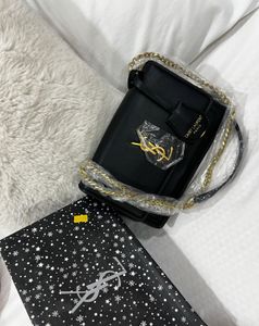 Ysl Black Leather Shoulder Bag