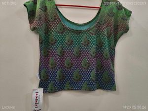 Vibrant Paisley Print Crop Top