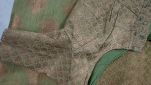 Elegant Brocade Blouse with Saree