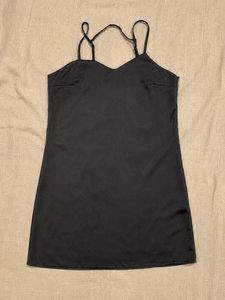 H&M Sleek Black Slip Dress