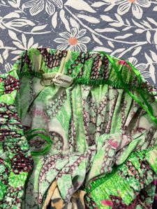 Off shoulder Jumpsuit Printed