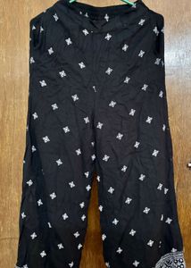 Stylish Black Printed Palazzo Pants
